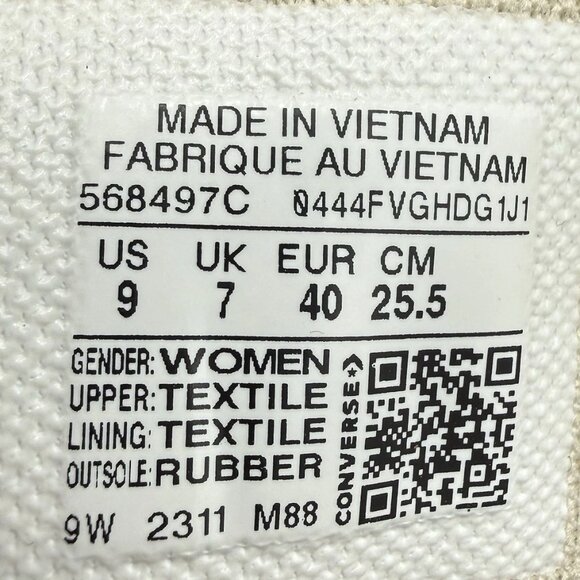 Converse Chuck Taylor All Star Move Platform Hi Women's 9 Sneakers Black/White - Picture 3 of 11